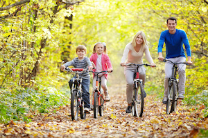 Famiglia-in-bicicletta
