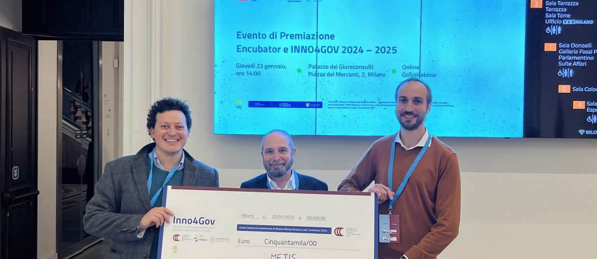 Innovazione e co-innovazione per la PA: Metis vince la prima edizione di INNO4GOV con Legenda4Gov